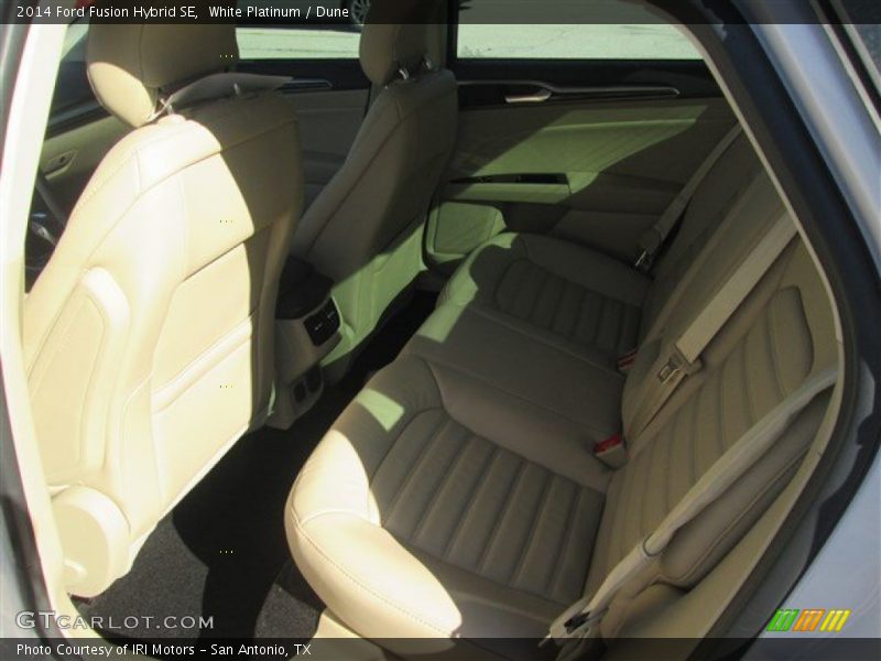 White Platinum / Dune 2014 Ford Fusion Hybrid SE