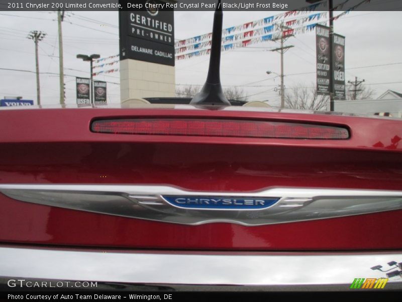 Deep Cherry Red Crystal Pearl / Black/Light Frost Beige 2011 Chrysler 200 Limited Convertible