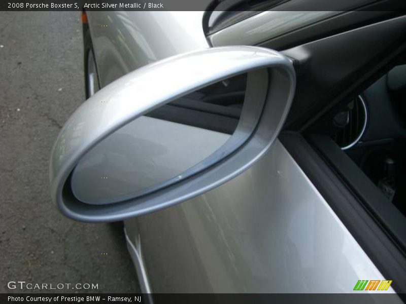 Arctic Silver Metallic / Black 2008 Porsche Boxster S