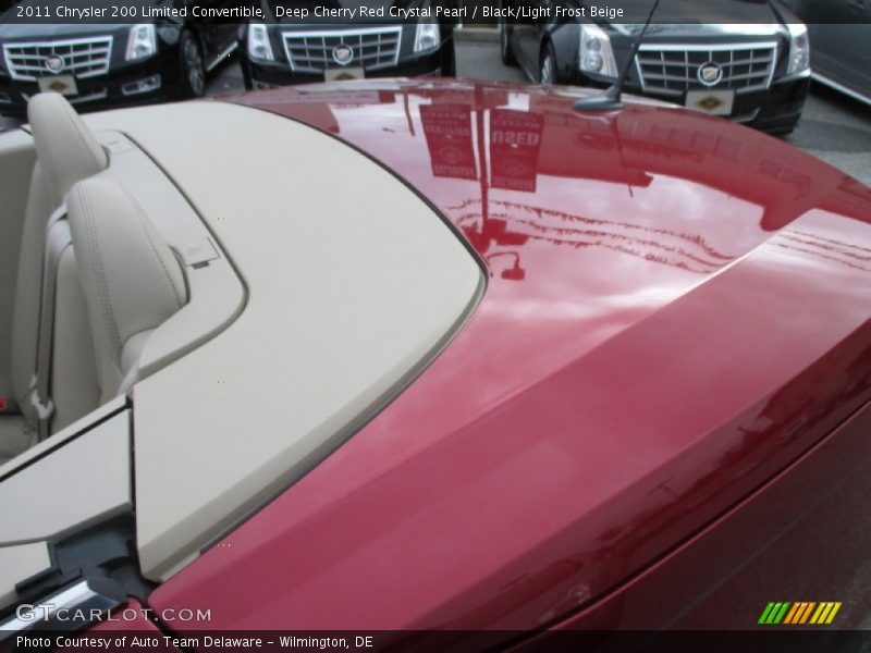 Deep Cherry Red Crystal Pearl / Black/Light Frost Beige 2011 Chrysler 200 Limited Convertible