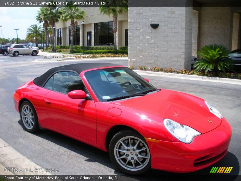 Guards Red / Black 2002 Porsche 911 Carrera Cabriolet