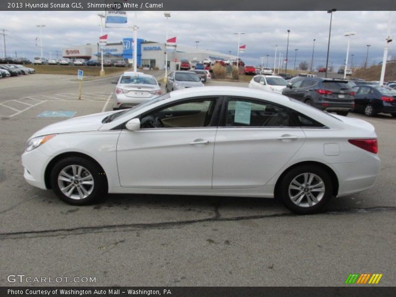 Shimmering White / Camel 2013 Hyundai Sonata GLS