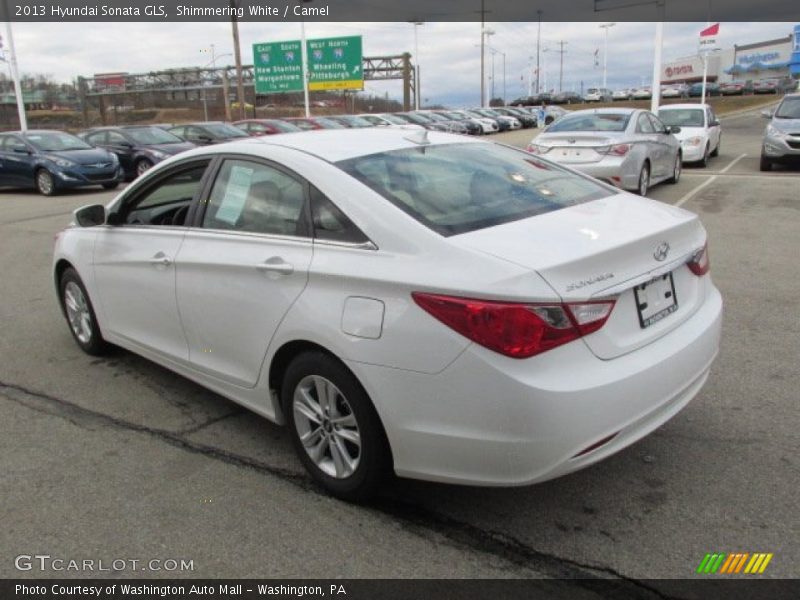 Shimmering White / Camel 2013 Hyundai Sonata GLS