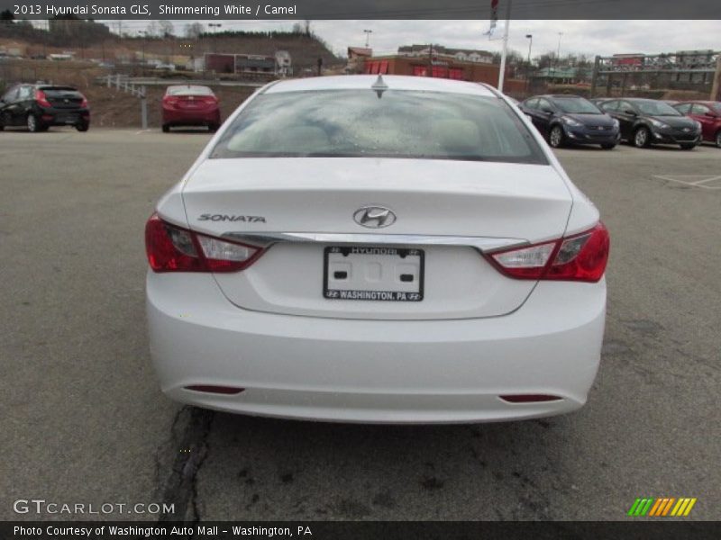 Shimmering White / Camel 2013 Hyundai Sonata GLS