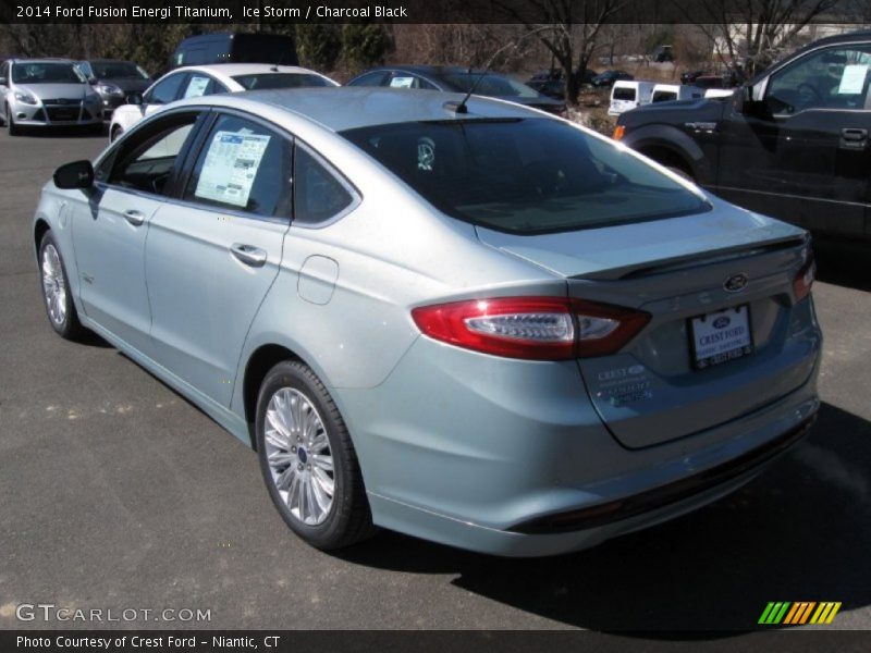 Ice Storm / Charcoal Black 2014 Ford Fusion Energi Titanium