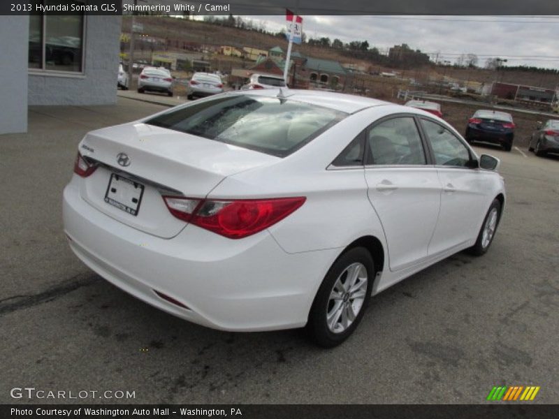 Shimmering White / Camel 2013 Hyundai Sonata GLS