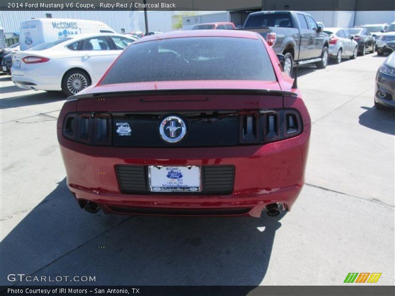 Ruby Red / Charcoal Black 2014 Ford Mustang V6 Coupe