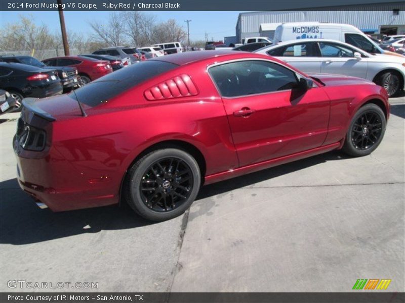 Ruby Red / Charcoal Black 2014 Ford Mustang V6 Coupe