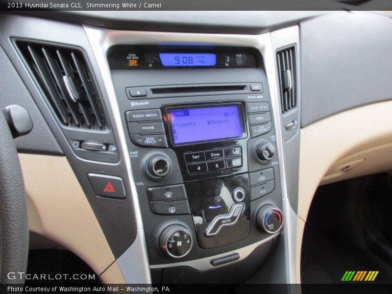 Shimmering White / Camel 2013 Hyundai Sonata GLS