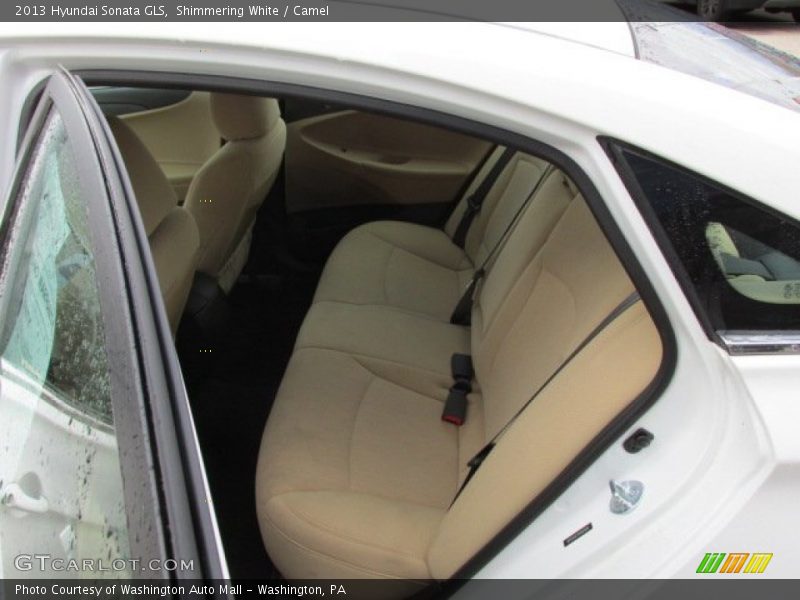 Shimmering White / Camel 2013 Hyundai Sonata GLS