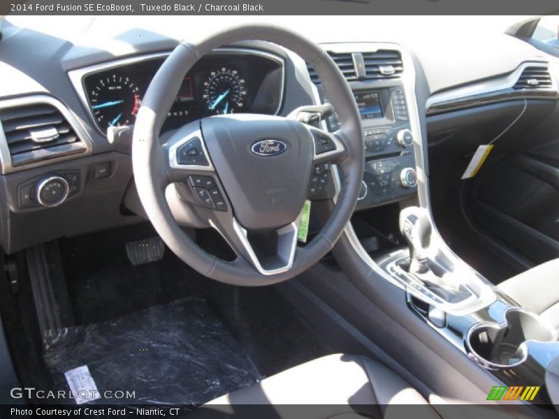 Tuxedo Black / Charcoal Black 2014 Ford Fusion SE EcoBoost