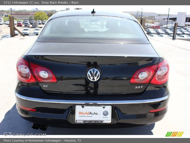 Deep Black Metallic / Black 2012 Volkswagen CC Lux