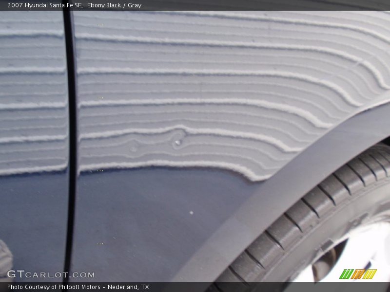 Ebony Black / Gray 2007 Hyundai Santa Fe SE