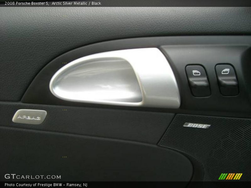 Arctic Silver Metallic / Black 2008 Porsche Boxster S