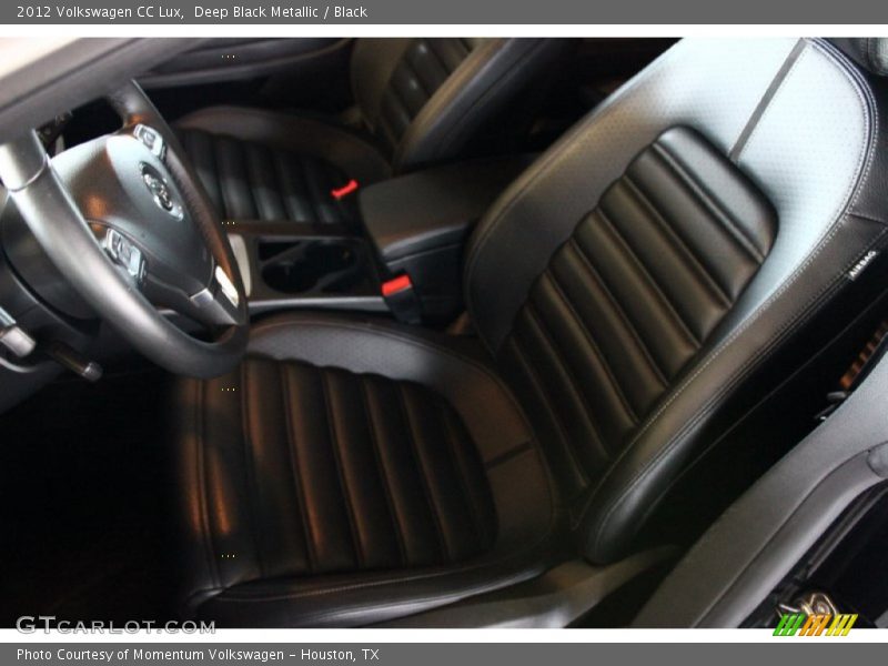 Deep Black Metallic / Black 2012 Volkswagen CC Lux