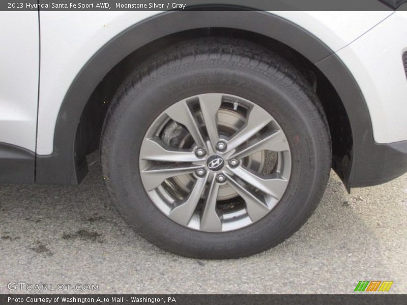Moonstone Silver / Gray 2013 Hyundai Santa Fe Sport AWD