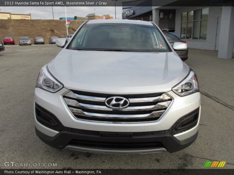 Moonstone Silver / Gray 2013 Hyundai Santa Fe Sport AWD