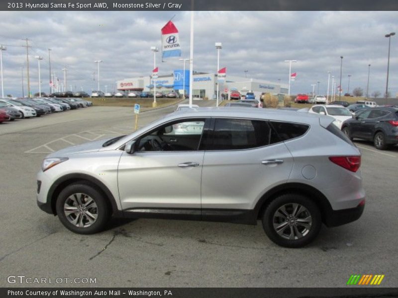 Moonstone Silver / Gray 2013 Hyundai Santa Fe Sport AWD