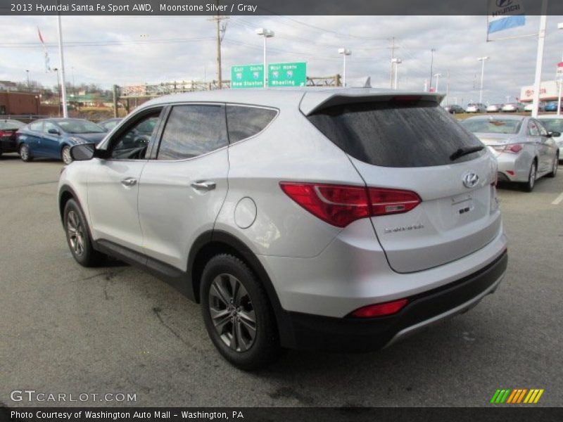 Moonstone Silver / Gray 2013 Hyundai Santa Fe Sport AWD
