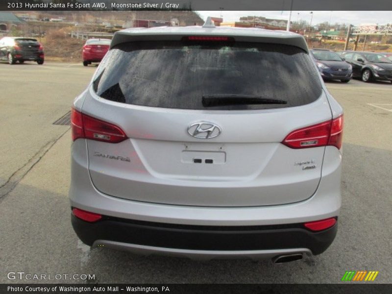 Moonstone Silver / Gray 2013 Hyundai Santa Fe Sport AWD