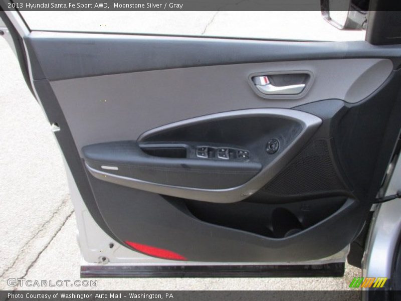 Moonstone Silver / Gray 2013 Hyundai Santa Fe Sport AWD