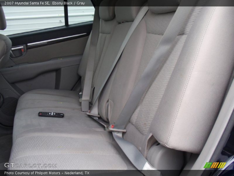 Ebony Black / Gray 2007 Hyundai Santa Fe SE