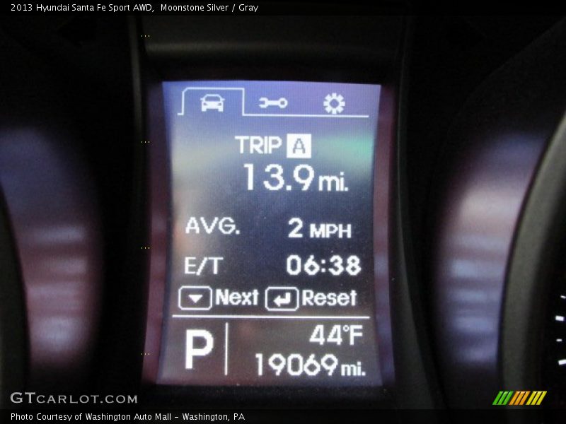 Moonstone Silver / Gray 2013 Hyundai Santa Fe Sport AWD