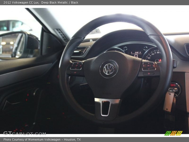 Deep Black Metallic / Black 2012 Volkswagen CC Lux