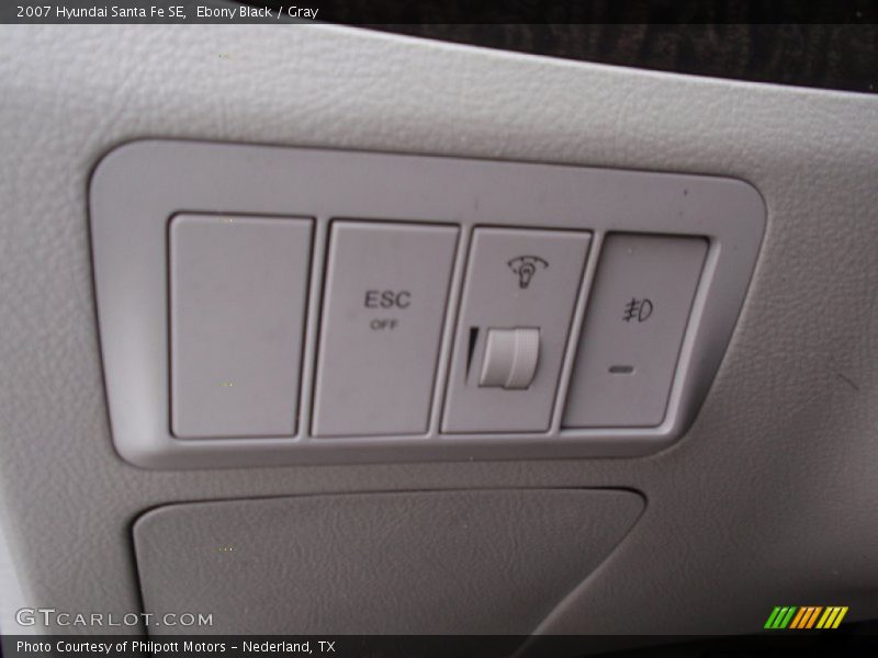 Ebony Black / Gray 2007 Hyundai Santa Fe SE