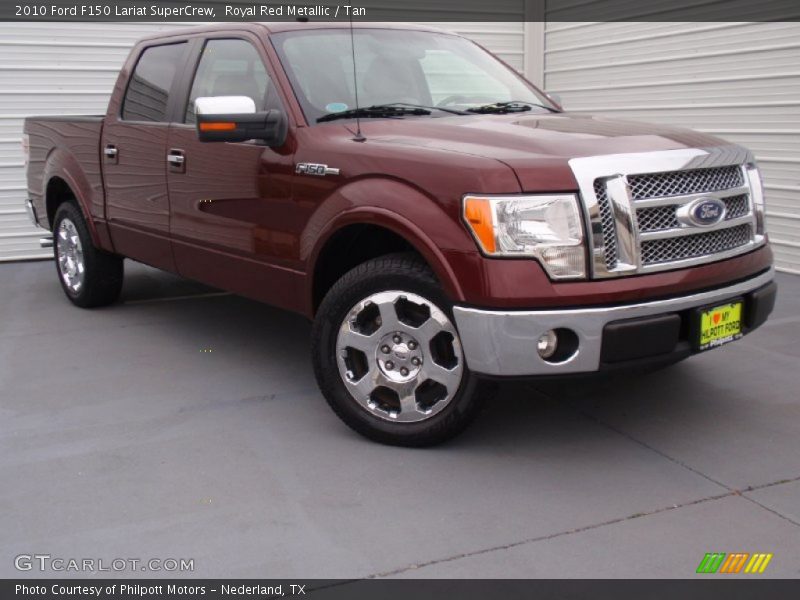 Royal Red Metallic / Tan 2010 Ford F150 Lariat SuperCrew