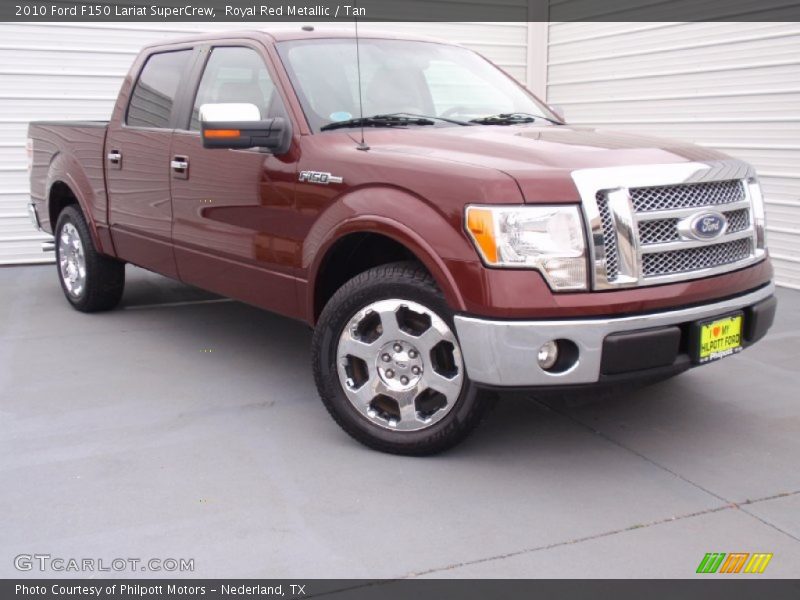 Royal Red Metallic / Tan 2010 Ford F150 Lariat SuperCrew