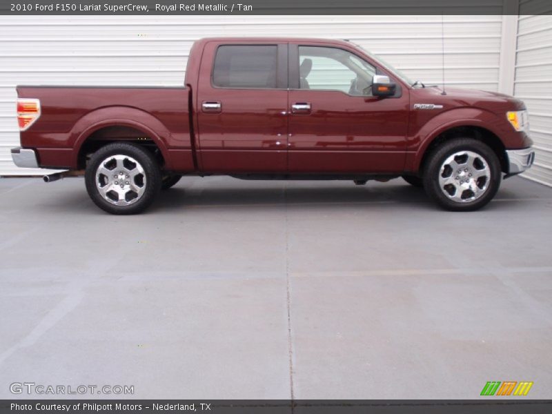 Royal Red Metallic / Tan 2010 Ford F150 Lariat SuperCrew