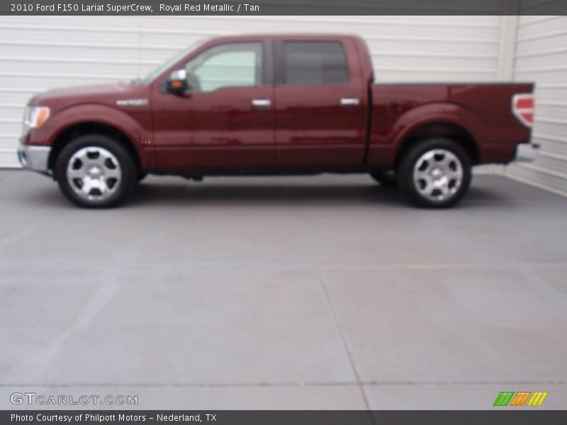 Royal Red Metallic / Tan 2010 Ford F150 Lariat SuperCrew