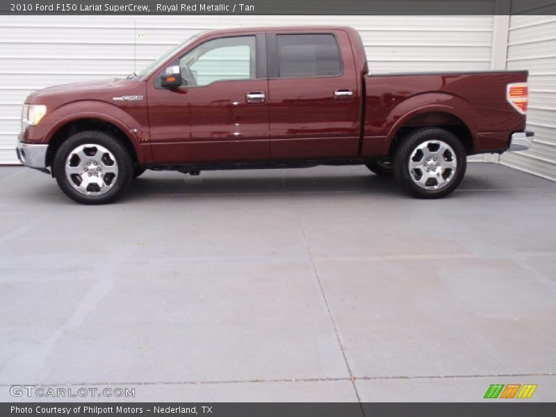 Royal Red Metallic / Tan 2010 Ford F150 Lariat SuperCrew