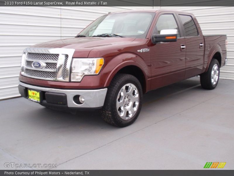 Royal Red Metallic / Tan 2010 Ford F150 Lariat SuperCrew