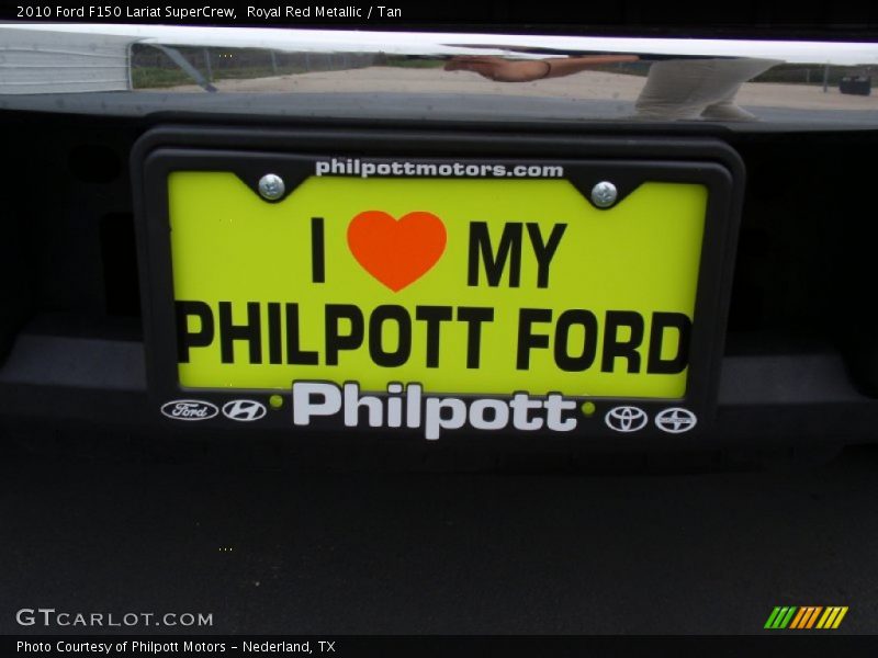 Royal Red Metallic / Tan 2010 Ford F150 Lariat SuperCrew
