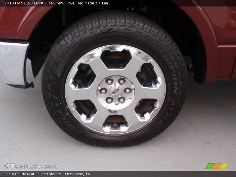 Royal Red Metallic / Tan 2010 Ford F150 Lariat SuperCrew