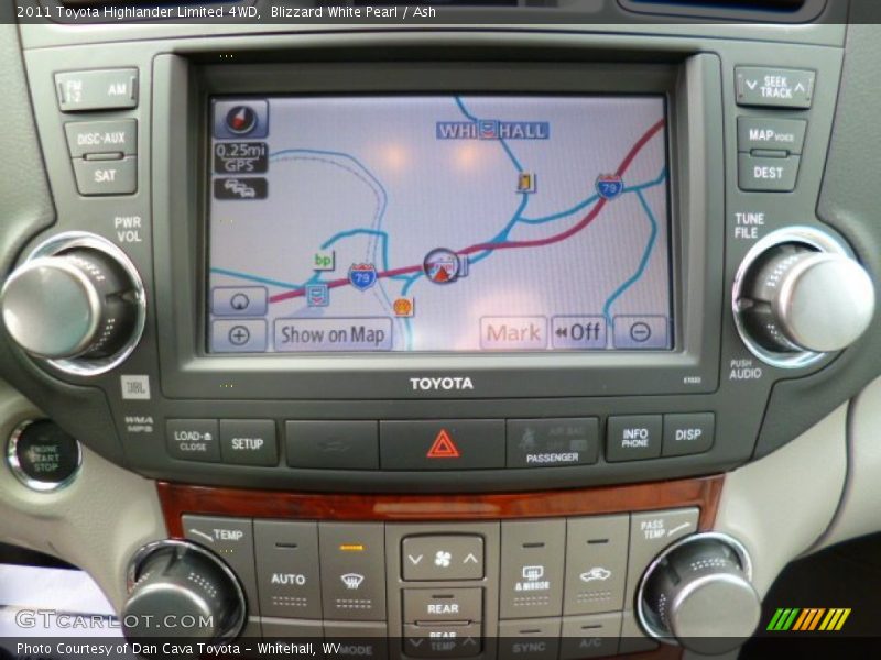 Blizzard White Pearl / Ash 2011 Toyota Highlander Limited 4WD