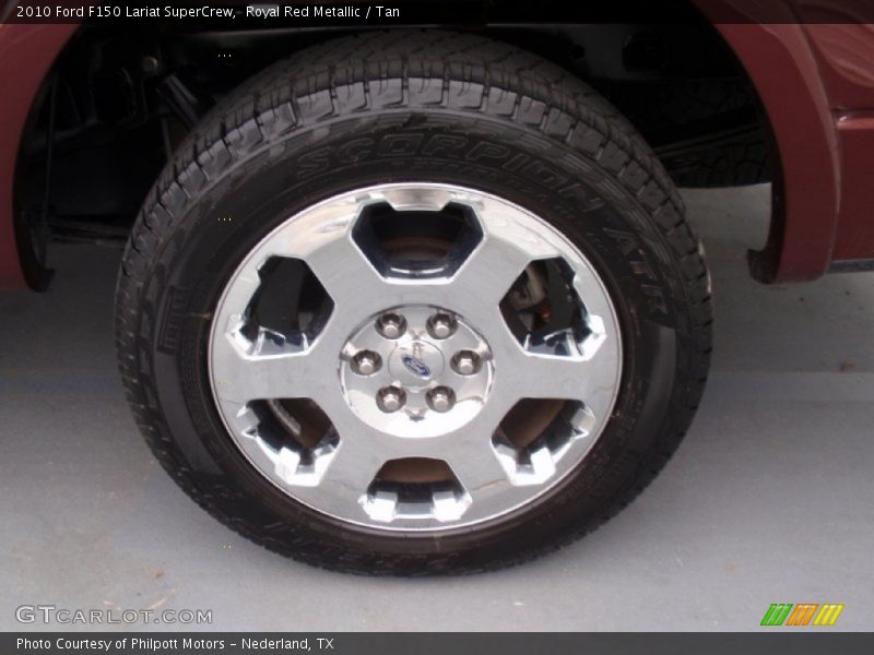Royal Red Metallic / Tan 2010 Ford F150 Lariat SuperCrew