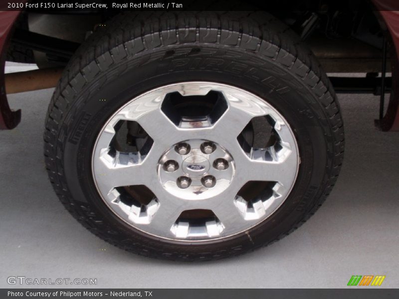 Royal Red Metallic / Tan 2010 Ford F150 Lariat SuperCrew