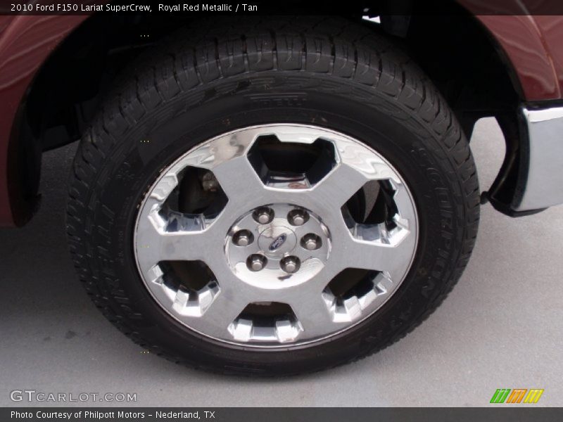Royal Red Metallic / Tan 2010 Ford F150 Lariat SuperCrew
