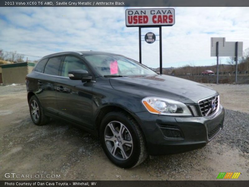 Saville Grey Metallic / Anthracite Black 2013 Volvo XC60 T6 AWD