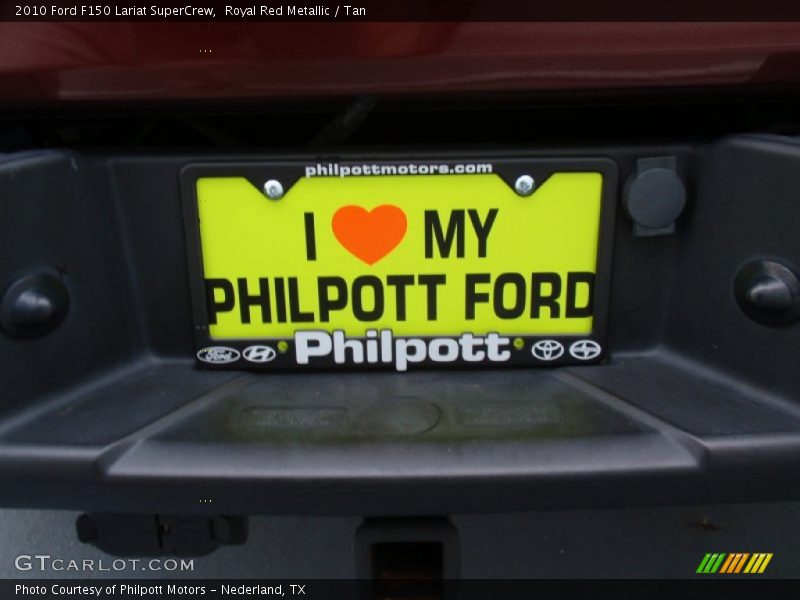 Royal Red Metallic / Tan 2010 Ford F150 Lariat SuperCrew