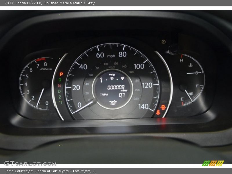 Polished Metal Metallic / Gray 2014 Honda CR-V LX