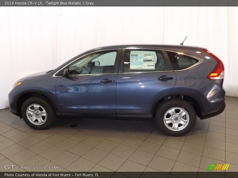 Twilight Blue Metallic / Gray 2014 Honda CR-V LX