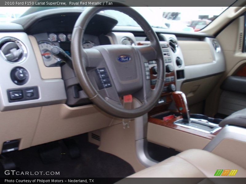 Royal Red Metallic / Tan 2010 Ford F150 Lariat SuperCrew