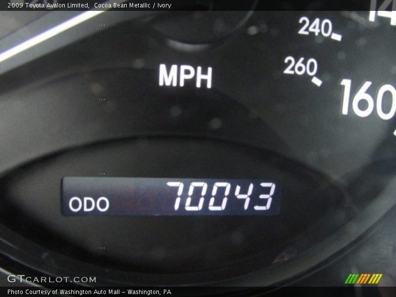 Cocoa Bean Metallic / Ivory 2009 Toyota Avalon Limited