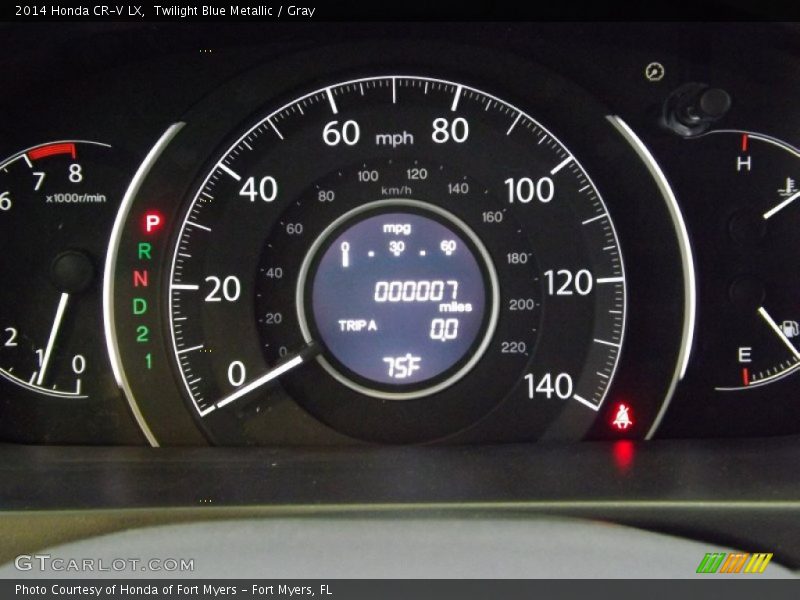Twilight Blue Metallic / Gray 2014 Honda CR-V LX
