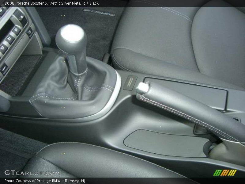 Arctic Silver Metallic / Black 2008 Porsche Boxster S