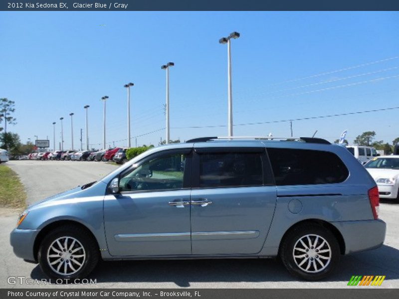 Glacier Blue / Gray 2012 Kia Sedona EX